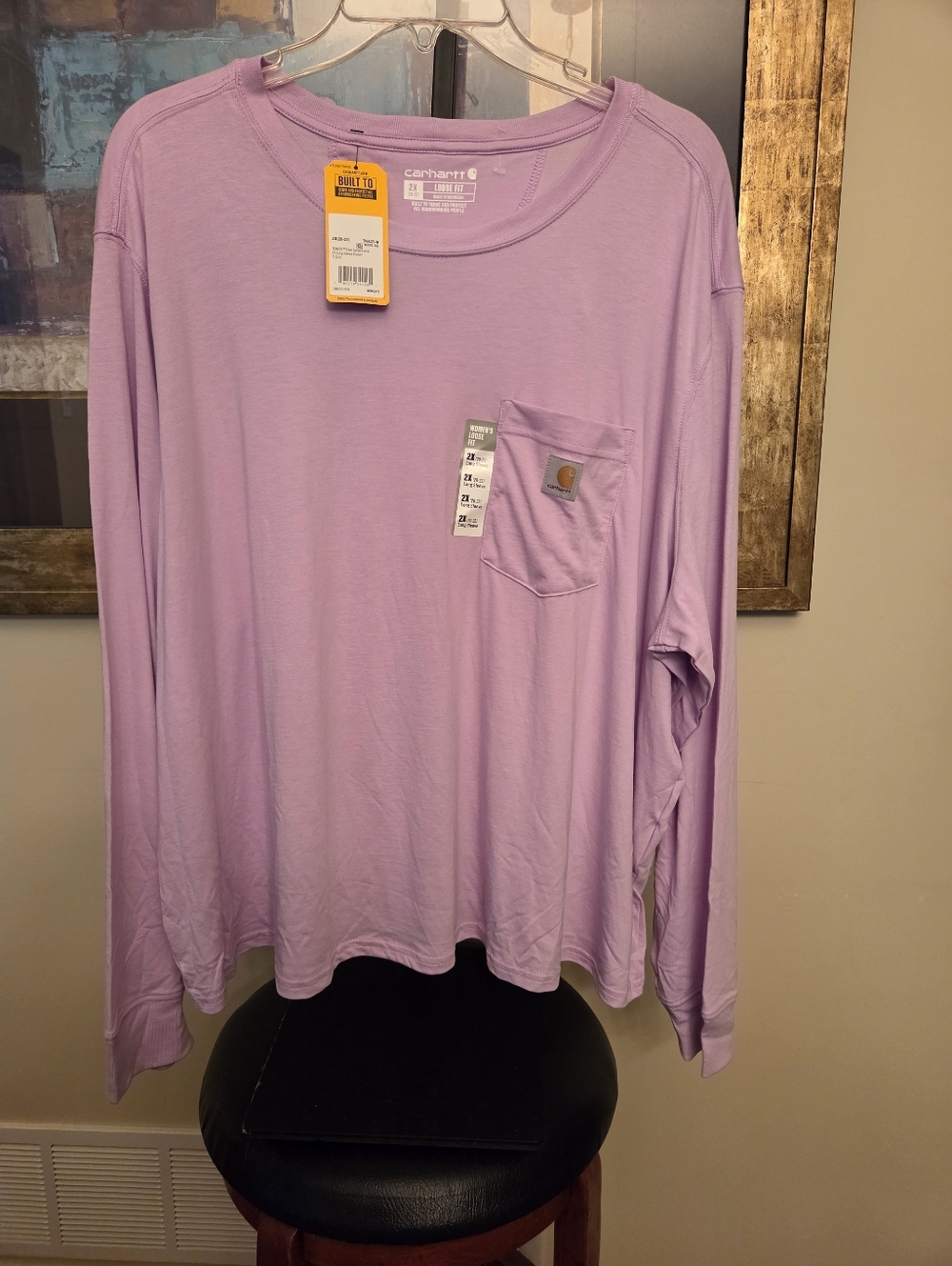 Carhartt Women's TENCEL™ Fiber Series Loose Fit Long-Sleeve Crewneck Pocket Tee